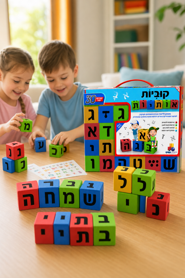 קוביות אותיות סול עם ניקוד