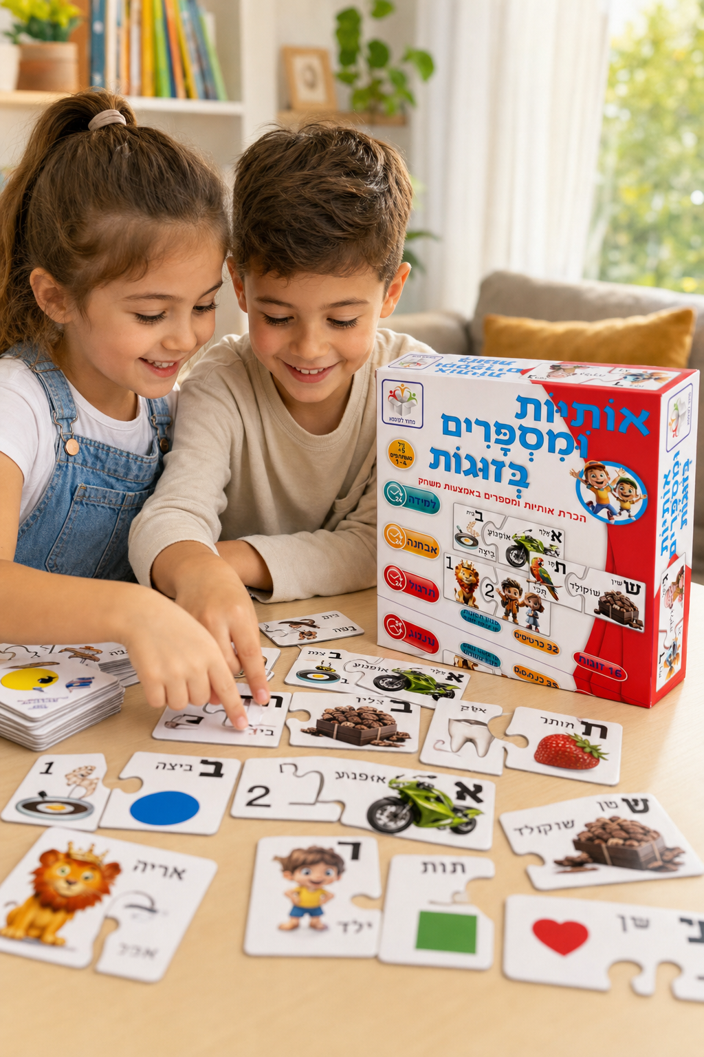 אותיות ומספרים בזוגות