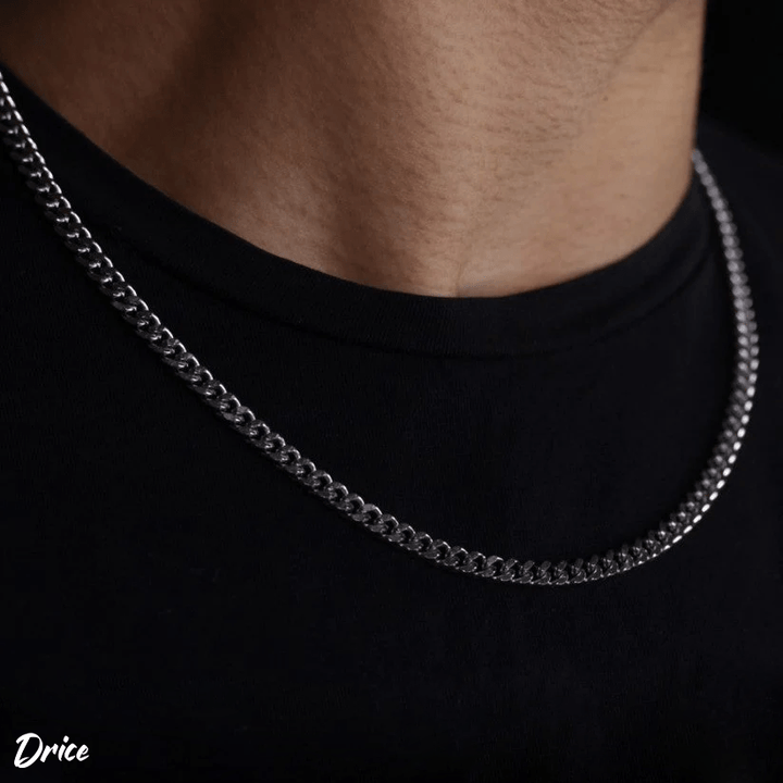 Drice Jewelry | דרייס תכשיטים שרשרת שרשרת גורמט חוליות לגבר | בצבע שחור