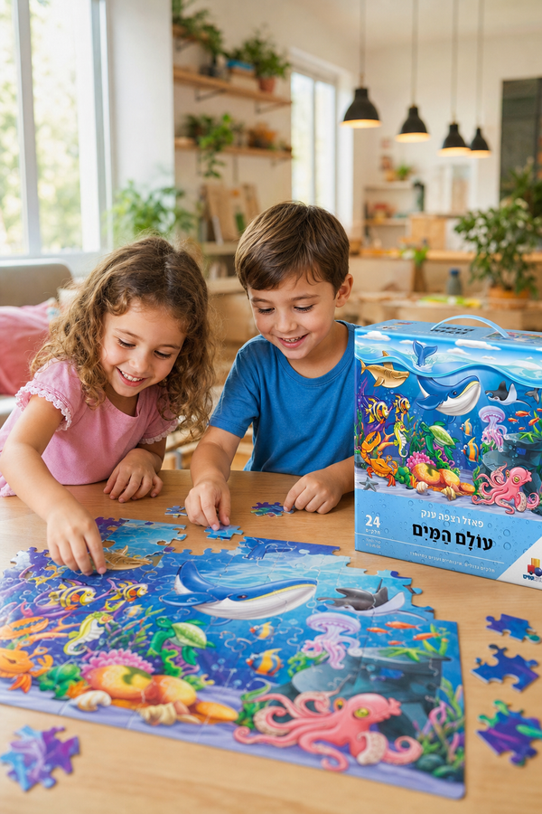 פאזל רצפה ענק עולם המים
