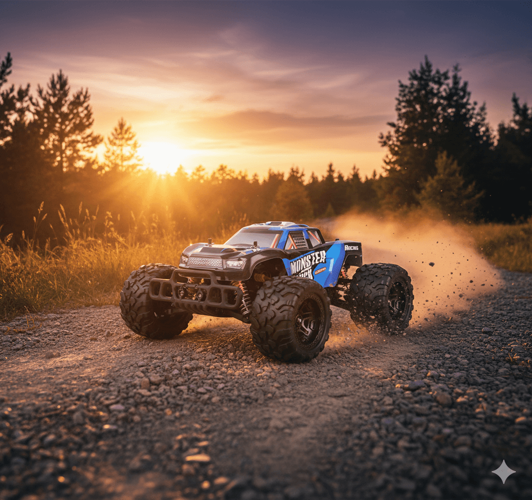 KFPLAN MONSTER M602 – רכב על שלט מקצועי בראשלס 1/8 (4WD), עד 80 קמ״ש