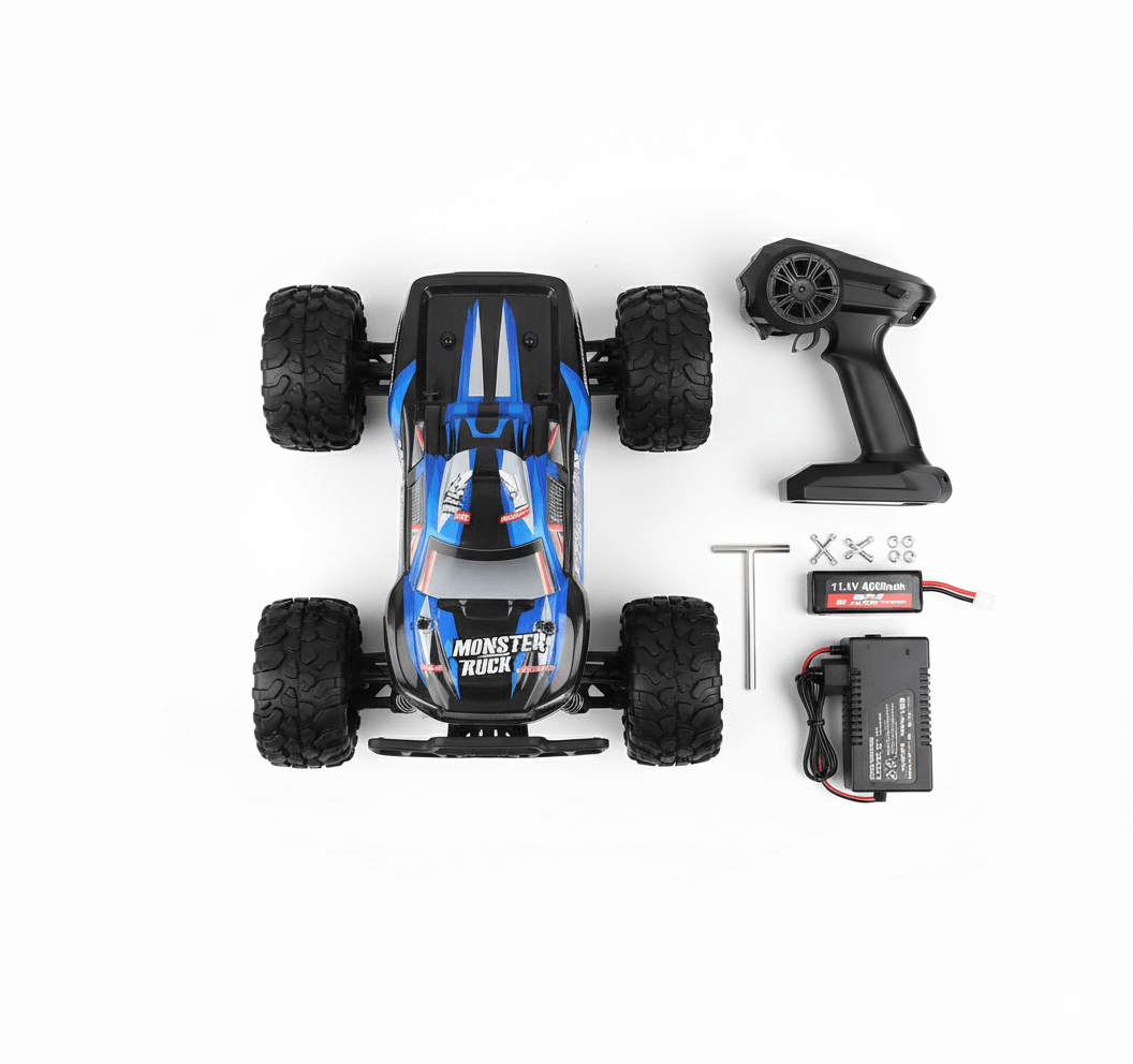 KFPLAN MONSTER M602 – רכב על שלט מקצועי בראשלס 1/8 (4WD), עד 80 קמ״ש