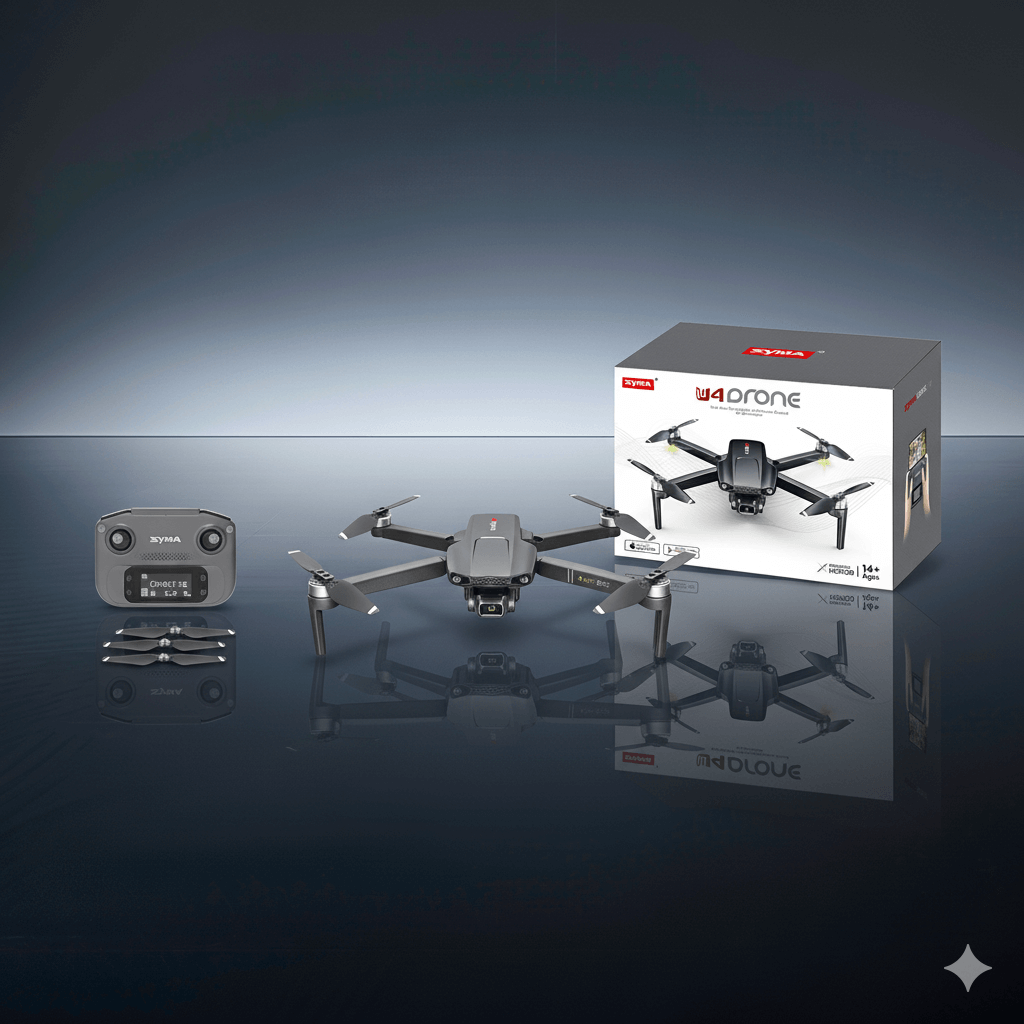 SYMA W4 – רחפן עם מצלמת 4K, גימבל 3־צירים ו־GPS (עד 3 ק״מ, 30 דק׳ טיסה)