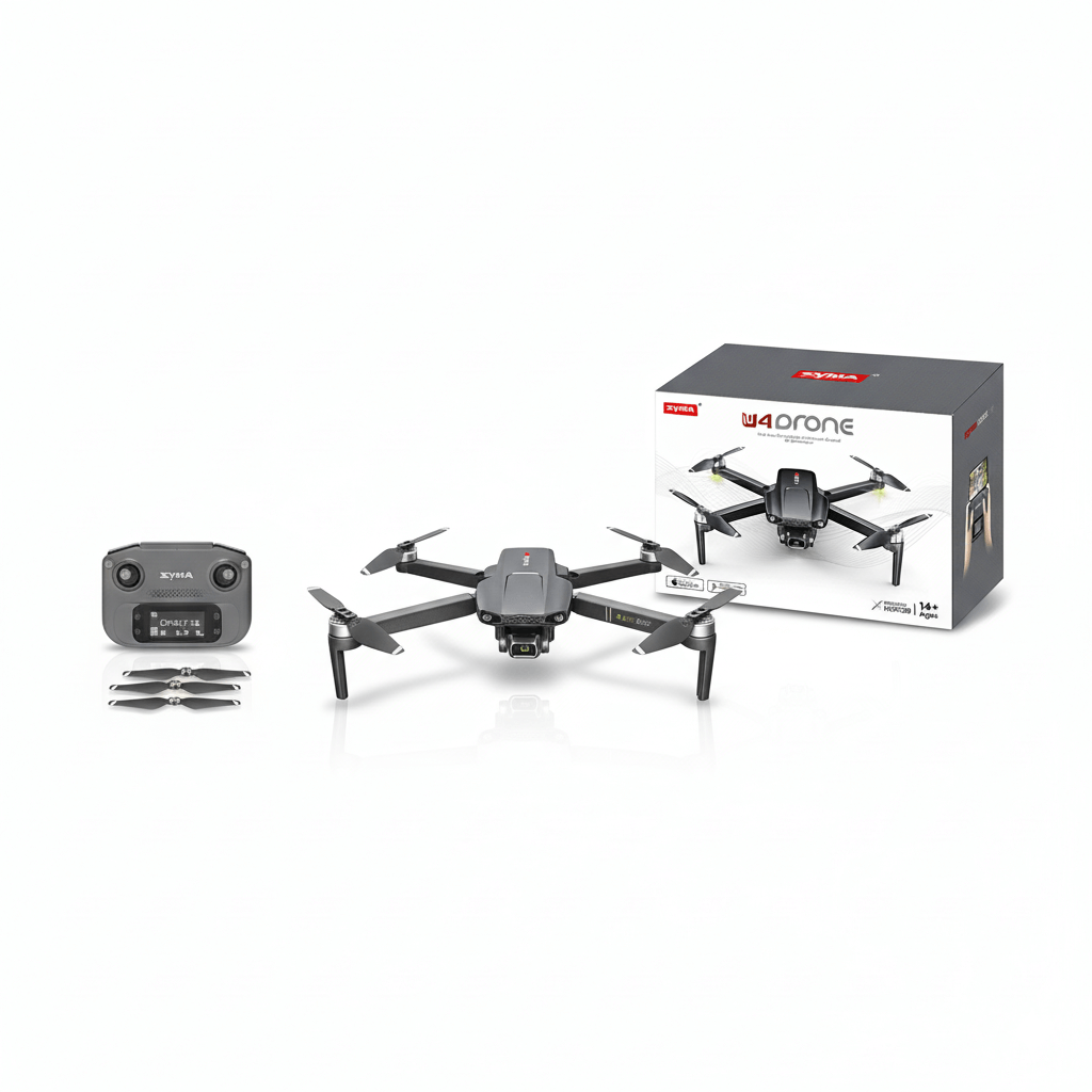 SYMA W4 – רחפן עם מצלמת 4K, גימבל 3־צירים ו־GPS (עד 3 ק״מ, 30 דק׳ טיסה)