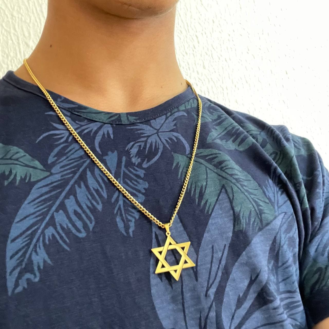 דרייס תכשיטים שרשרת שרשרת יוקרתית מגן דוד בצבע זהב