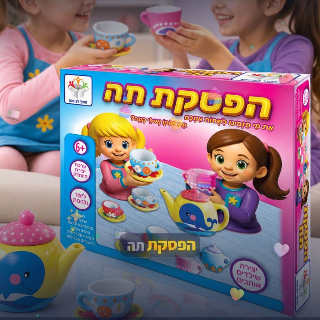 הפסקת תה - משחק קופסה חברתי לילדים - סרטון מוצר | שופינג זול